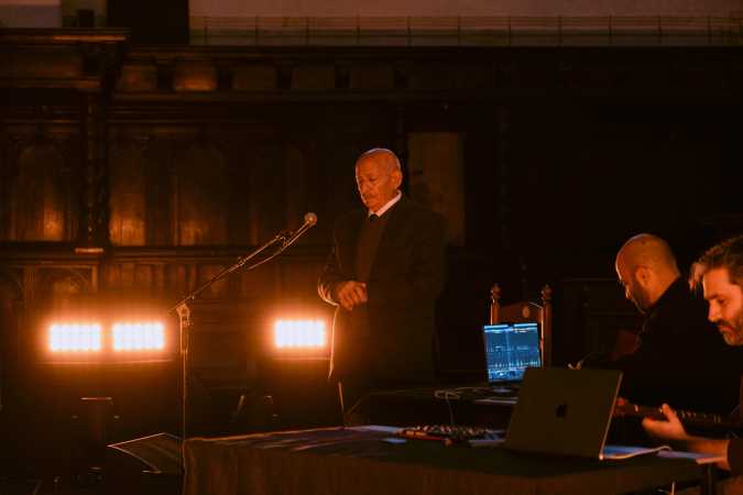  Laurence Sammour, Sary Moussa and Abed Kobeissy performing Christmas in Mourning by Tess Janssen